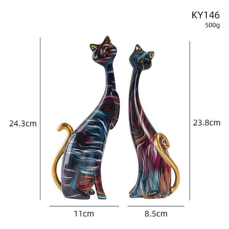 Collectibles Sculpture Oil Painting Cat Ornament Desktop Resin Abstract Crafts Bedroom Creative European Colorful Decorations
Collectibles Sculpture Oil Painting Cat Ornament Desktop Resin Abstract Crafts Bedroom Creative European Colorful Decorations