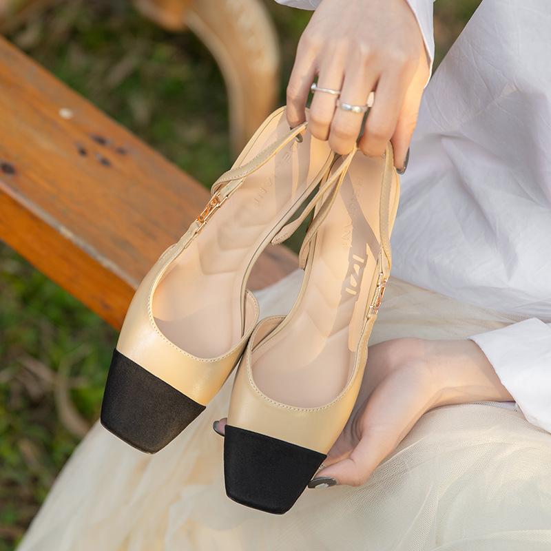 Color matching small fragrant style Mary Jane shoes women s thick heel square head bag head sandals wear single shoes temperament versatile 35 чёрный
Color matching small fragrant style Mary Jane shoes women s thick heel square head bag head sandals wear single shoes temperament versatile 35 чёрный