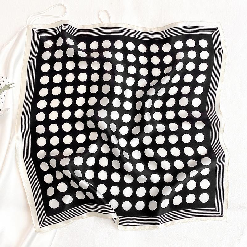 Meier 2022 new korean fashion polka dot silk scarf - stylish and chic women s silk scarf, professional neckerchief 53*53CM
Meier 2022 new korean fashion polka dot silk scarf - stylish and chic women s silk scarf, professional neckerchief 53*53CM