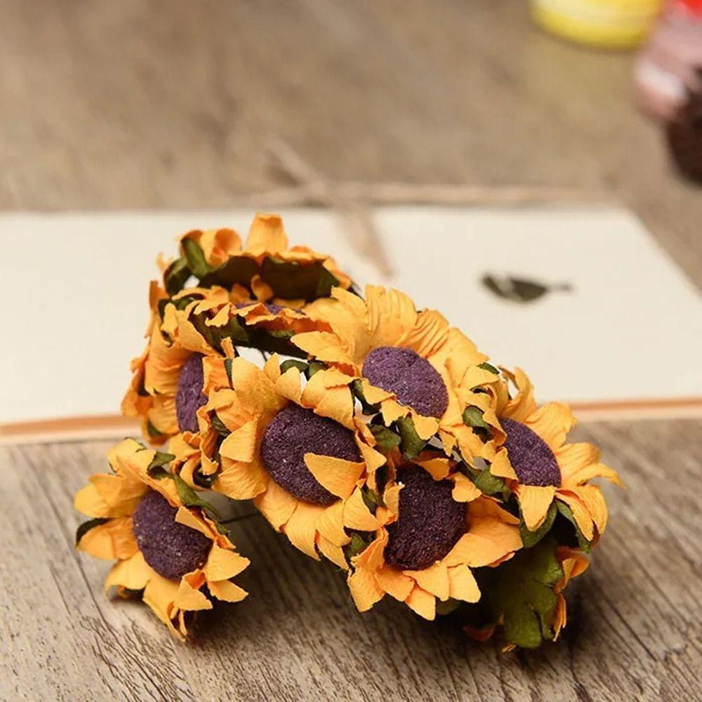 100pcs DIY Bouquets Artificial Sunflower Paper Flower Realistic Fake Flower Home Decor жёлтый
100pcs DIY Bouquets Artificial Sunflower Paper Flower Realistic Fake Flower Home Decor жёлтый
