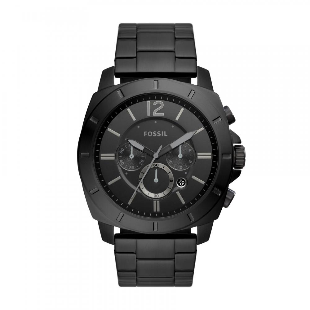 Мужские часы Fossil Outlet Privateer, черные часы из нержавеющей стали 
Мужские часы Fossil Outlet Privateer, черные часы из нержавеющей стали