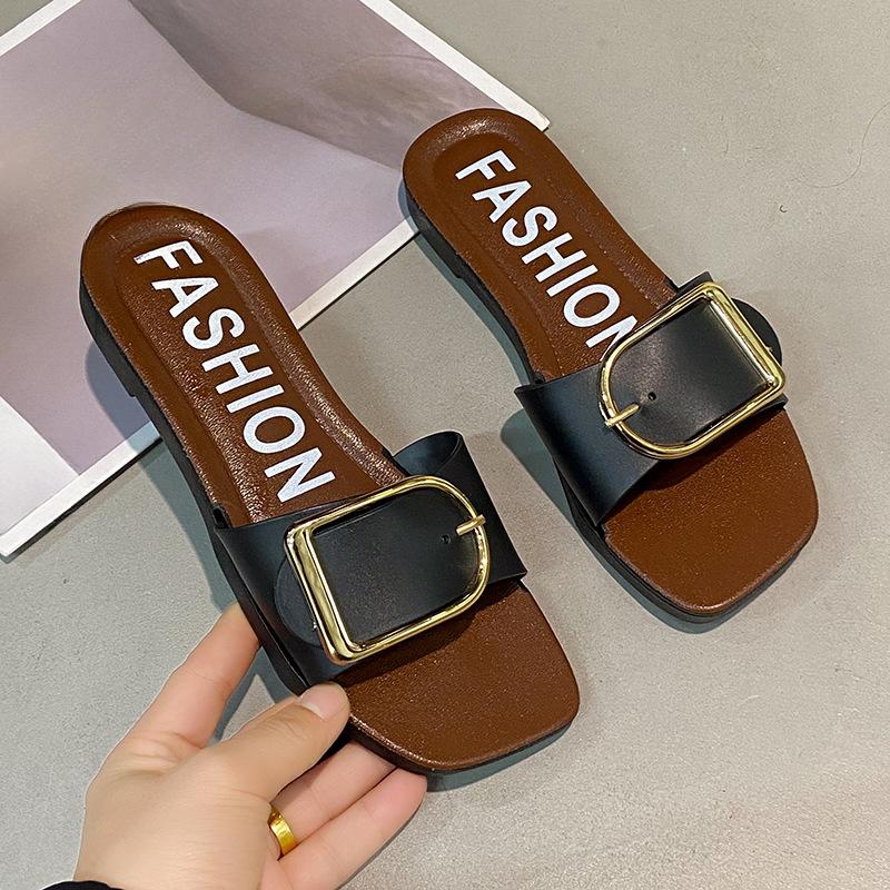 Модные женские пляжные шлепанцы на плоской подошве, противоскользящие, с открытым плечом 40/41 чёрный
Модные женские пляжные шлепанцы на плоской подошве, противоскользящие, с открытым плечом 40/41 чёрный