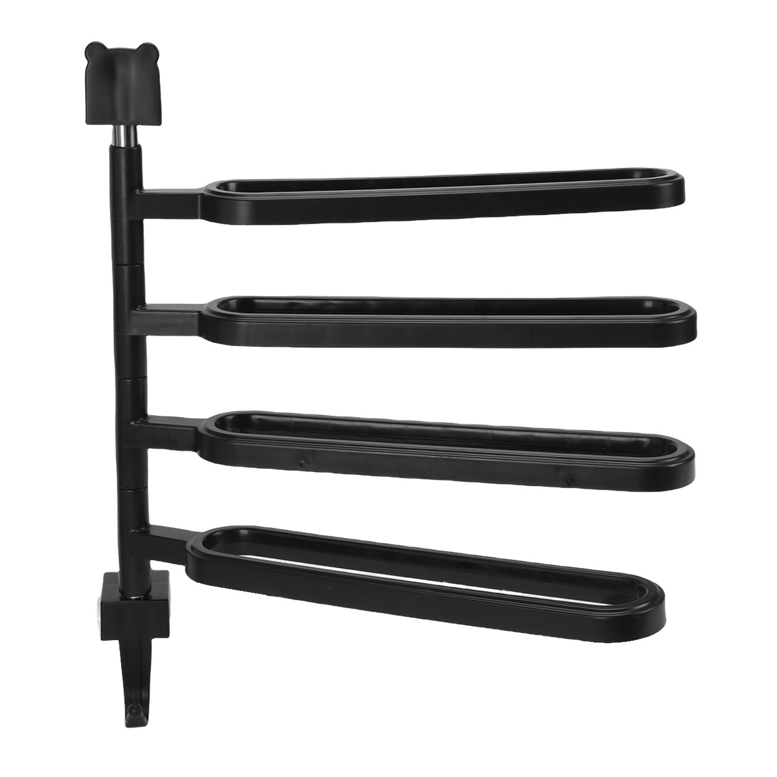Towel Bar High Strength ABS Multi Arm Wall Mounted Towel Rack Holder with Hook for Bathroom Black
Towel Bar High Strength ABS Multi Arm Wall Mounted Towel Rack Holder with Hook for Bathroom Black