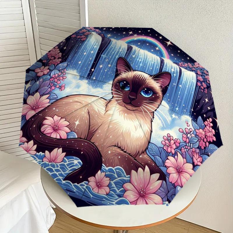 1pc Fantasy Cat with Waterfall and Rainbow Umbrella with Plastic Handle,Suitable for All Seasons Home Travel Outdoor UmbrellaDD806
1pc Fantasy Cat with Waterfall and Rainbow Umbrella with Plastic Handle,Suitable for All Seasons Home Travel Outdoor UmbrellaDD806
