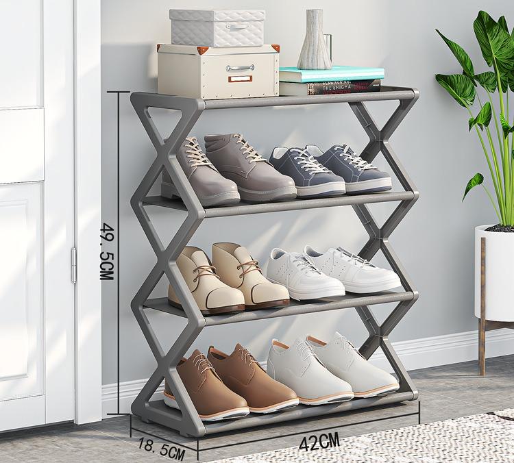 Creative X Shaped Dustproof Shoe Rack Metal Steel Pipe Shoe Organizer Easy Assembly Storage Shelf for Home Entryway Living Room сірий колір
Creative X Shaped Dustproof Shoe Rack Metal Steel Pipe Shoe Organizer Easy Assembly Storage Shelf for Home Entryway Living Room сірий колір