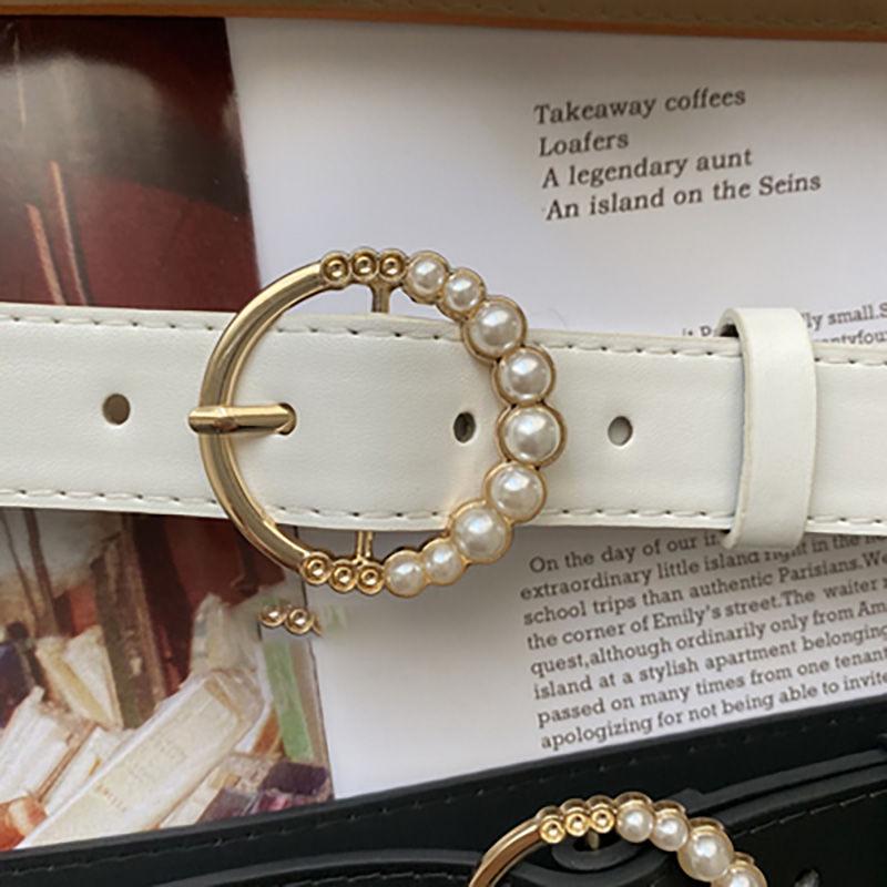 Pearl Modern Round Buckle Womens Waist Belt Simple Fashion Statement Piece For Any Outfit Choice білий
Pearl Modern Round Buckle Womens Waist Belt Simple Fashion Statement Piece For Any Outfit Choice білий