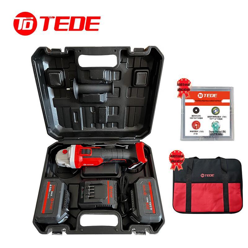 TEDE YD-5091 Brushless Cordless Angle Grinder Kit
TEDE YD-5091 Brushless Cordless Angle Grinder Kit