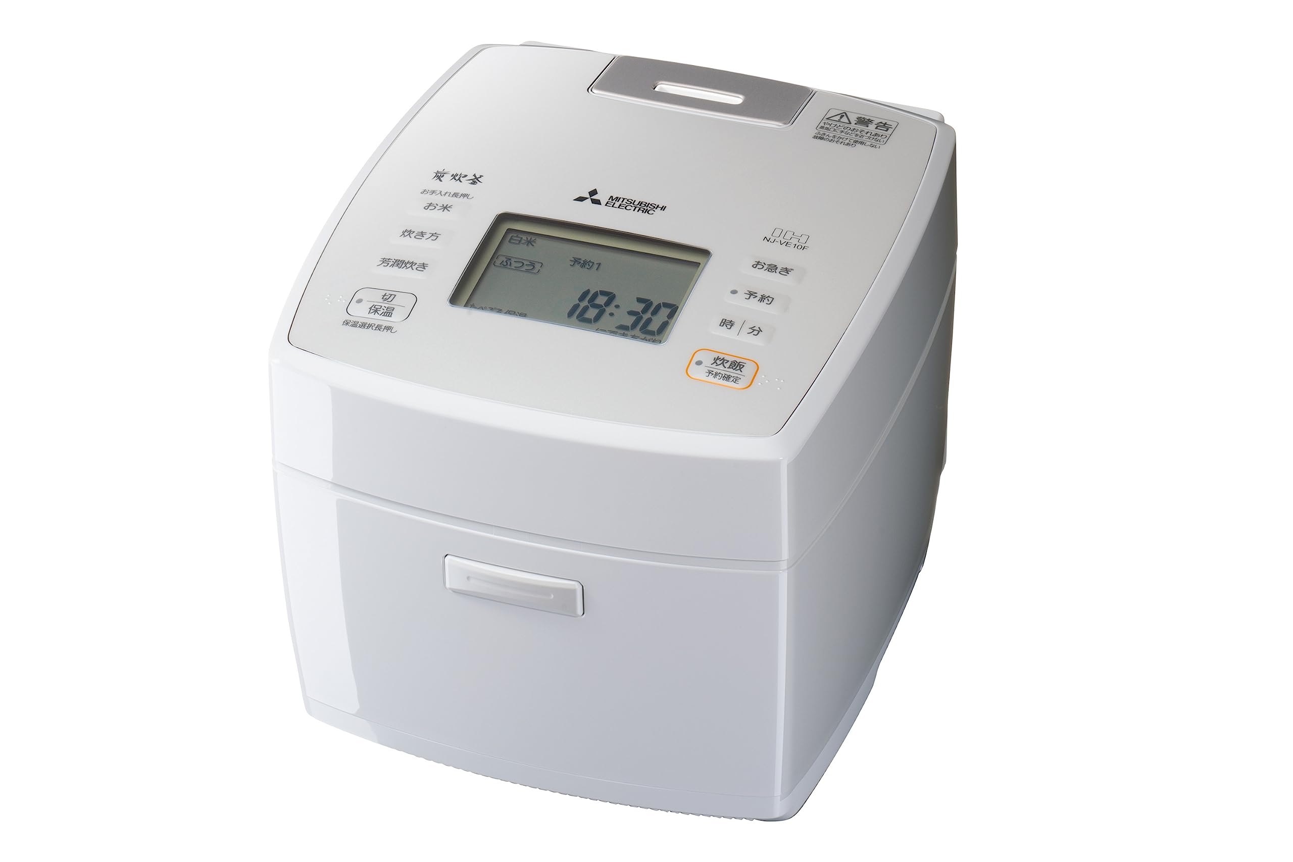 Mitsubishi Electric Rice IH Made in Charcoal Cooker Thickness Variable Ultrasonic Water Rich Cooking Tsukihaku Cooker, 5.5 Cups, Type, Japan, білий 
Mitsubishi Electric Rice IH Made in Charcoal Cooker Thickness Variable Ultrasonic Water Rich Cooking Tsukihaku Cooker, 5.5 Cups, Type, Japan, білий