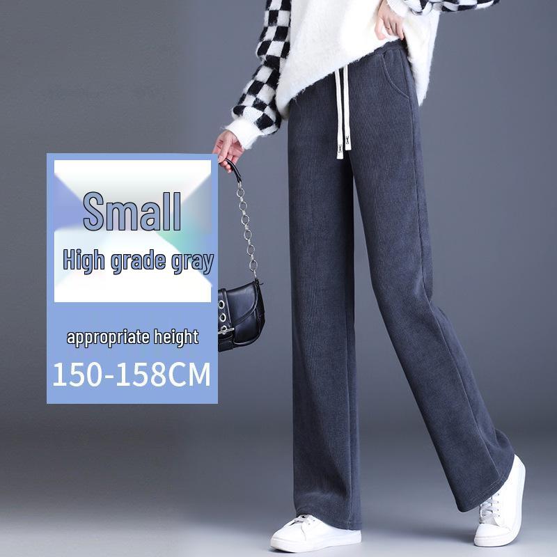 High-Waisted Fleece-Lined Pants for Women - Narrow/Wide Leg, Straight-Leg, Casual Autumn/Winter European Cotton, Drape, Slimming, Nine/Full-Length S
High-Waisted Fleece-Lined Pants for Women - Narrow/Wide Leg, Straight-Leg, Casual Autumn/Winter European Cotton, Drape, Slimming, Nine/Full-Length S