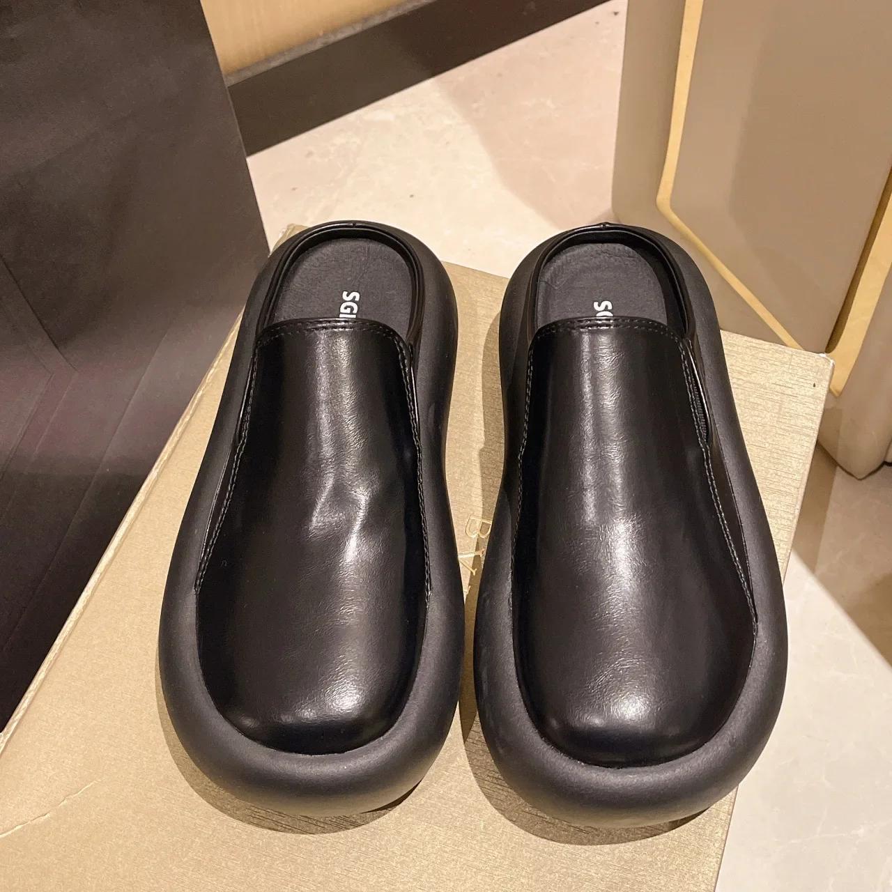 Женские тапочки из натуральной кожи на толстой подошве, женские туфли-лодочки в стиле ретро на высоком каблуке, сабо, обувь на платформе, сандалии для мам, Zapatos De Mujer 39
Женские тапочки из натуральной кожи на толстой подошве, женские туфли-лодочки в стиле ретро на высоком каблуке, сабо, обувь на платформе, сандалии для мам, Zapatos De Mujer 39