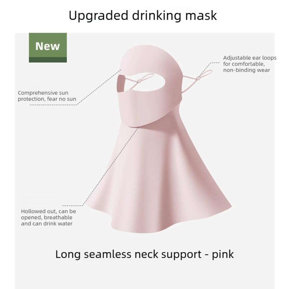 Drinking Water Design Sunscreen Full Face Mask Neck Protection Soft Thin Breathable UV Resistant Summer Outdoor Cycling Mask 1PC
Drinking Water Design Sunscreen Full Face Mask Neck Protection Soft Thin Breathable UV Resistant Summer Outdoor Cycling Mask 1PC