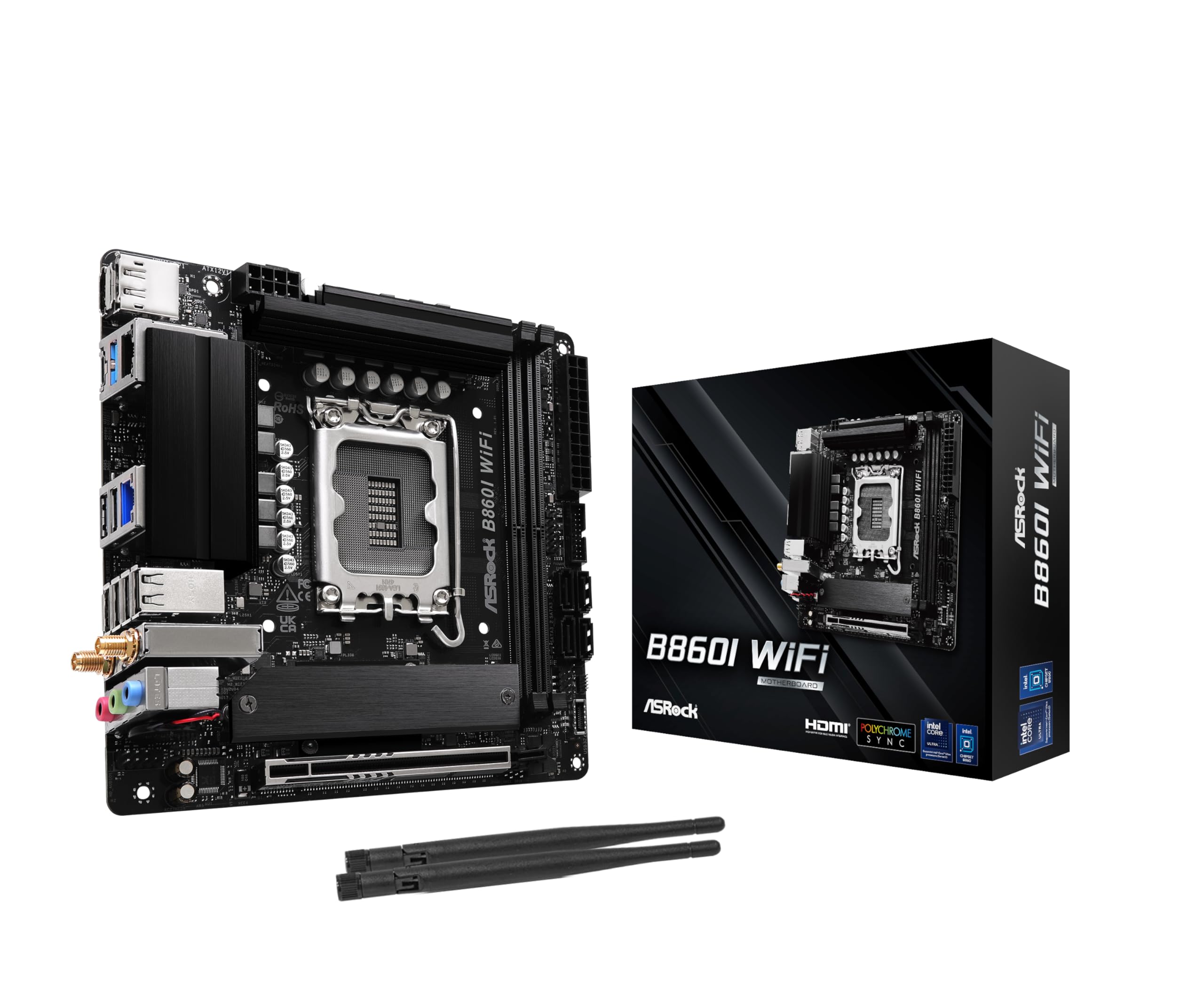 ASRock Motherboard B860I WiFi Intel CPU Core Ultra Compatible B860I Chipset DDR5 Mini ITX Motherboard Authorized Distributor (LGA1851) [Domestic
ASRock Motherboard B860I WiFi Intel CPU Core Ultra Compatible B860I Chipset DDR5 Mini ITX Motherboard Authorized Distributor (LGA1851) [Domestic