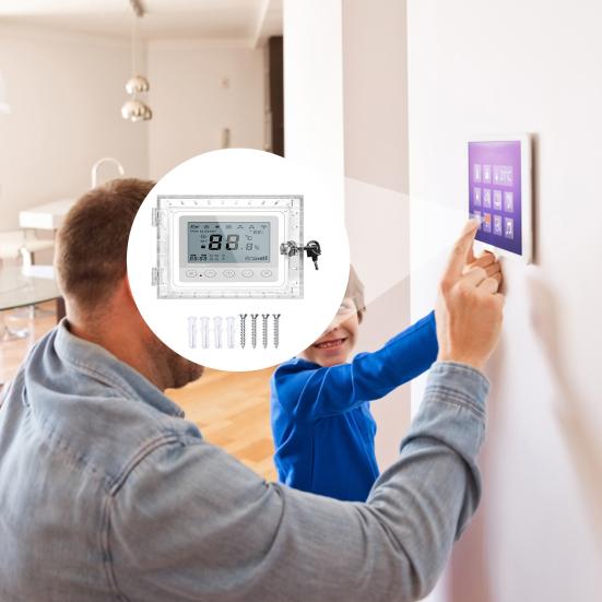 Yousheng Clear Thermostat Lock Box with 2 Keys Home Apartment Office School Wall Mount Thermostat Cover Universal Large AC Thermostat Guard A
Yousheng Clear Thermostat Lock Box with 2 Keys Home Apartment Office School Wall Mount Thermostat Cover Universal Large AC Thermostat Guard A