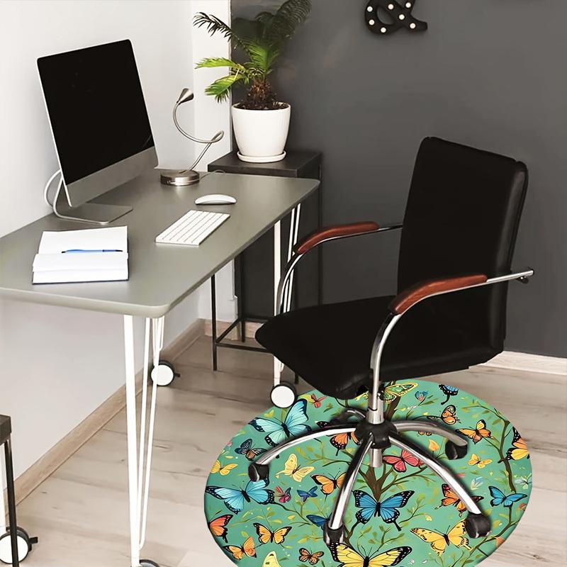 1pc Office Carpet Chair Mats Butterfly Garden Round Rug Perfect for Decorating Office Chairss, Or Bedrooms.YDT376 80cm by 80cm
1pc Office Carpet Chair Mats Butterfly Garden Round Rug Perfect for Decorating Office Chairss, Or Bedrooms.YDT376 80cm by 80cm