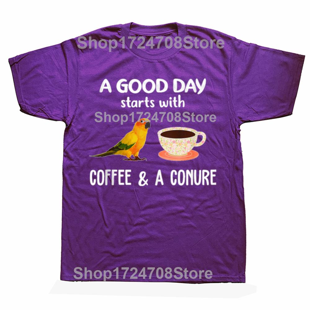 Funny Good Day Coffee Parrot Birds Lover Graphic Tshirts Men Womens Fashion Casual Tshirt 100 Cotton Loose Oversized T Shirt 4XL
Funny Good Day Coffee Parrot Birds Lover Graphic Tshirts Men Womens Fashion Casual Tshirt 100 Cotton Loose Oversized T Shirt 4XL