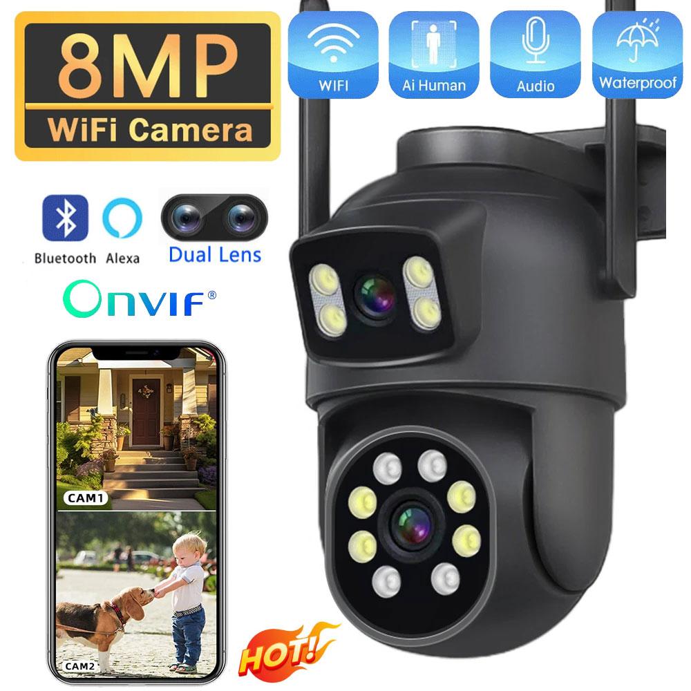 4K 8MP Len Wifi PTZ Outdoor Dual Screen AI Human Auto Tracking CCTV Security Video Surveillance Camera Audio P6slite Black No SD Card
4K 8MP Len Wifi PTZ Outdoor Dual Screen AI Human Auto Tracking CCTV Security Video Surveillance Camera Audio P6slite Black No SD Card