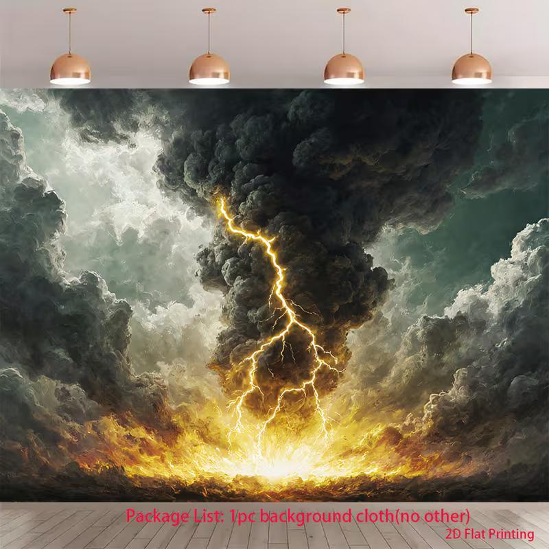 2D Halloween Party Backdrop Cloth Dark Cloud Thunderstorm Themed Wall Hanging 47.2x31.5inch/120*80cm
2D Halloween Party Backdrop Cloth Dark Cloud Thunderstorm Themed Wall Hanging 47.2x31.5inch/120*80cm