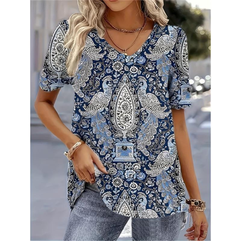 Women s V-Neck T-Shirt 3D Geometric Print Short Sleeve Top Casual Summer Casual Summer Top 8XL
Women s V-Neck T-Shirt 3D Geometric Print Short Sleeve Top Casual Summer Casual Summer Top 8XL