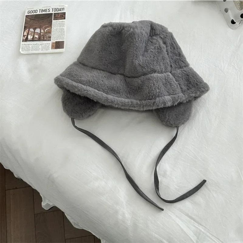 Korean New Ear Protection Bucket Hats for Women Autumn and Winter Travel Versatile Warm Retro Solid Color Plush Men s Caps 2024 56-58cm серый
Korean New Ear Protection Bucket Hats for Women Autumn and Winter Travel Versatile Warm Retro Solid Color Plush Men s Caps 2024 56-58cm серый