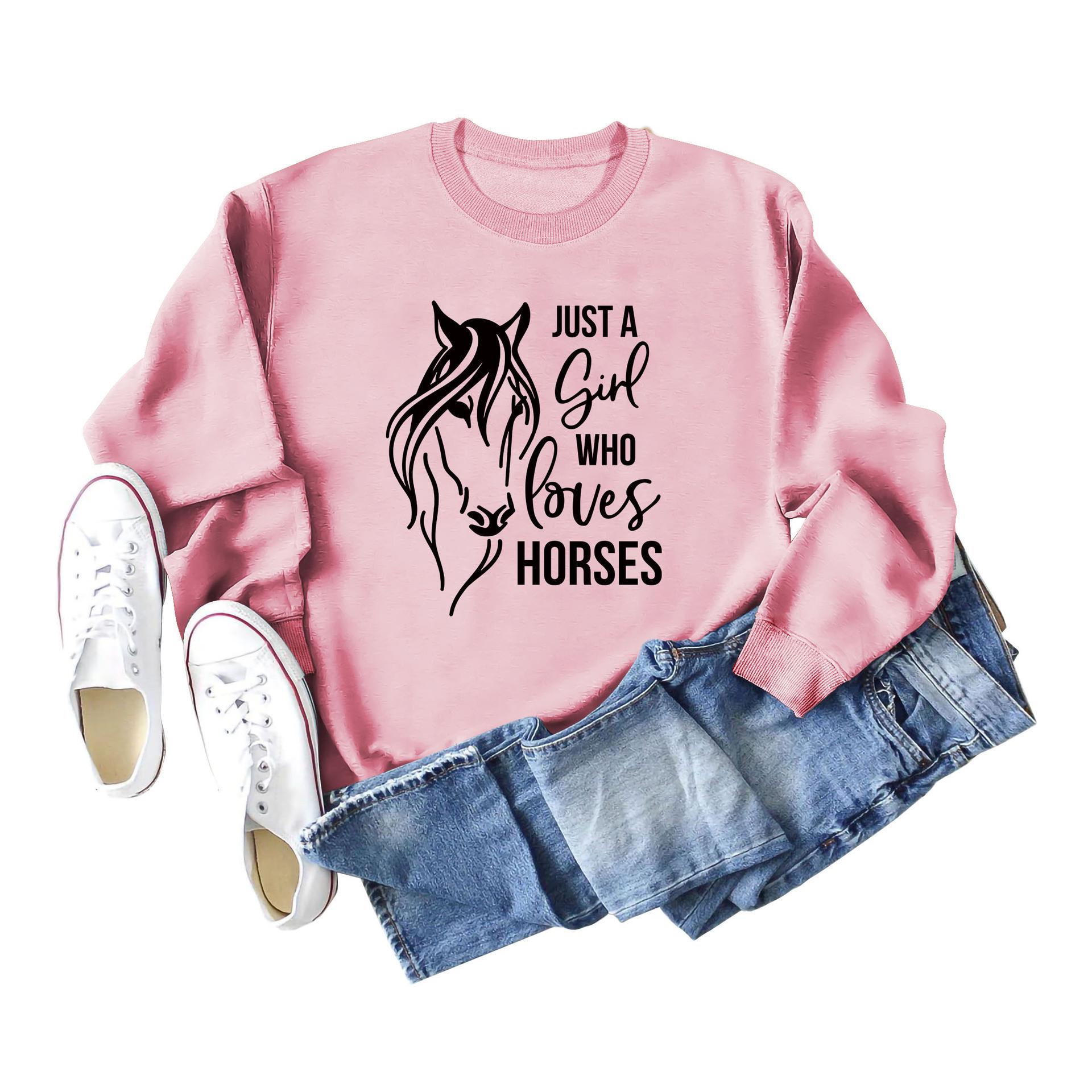 Просто девушка, которая любит лошадей, забавный узор, толстовка - трансграничная Европа и США XL
Просто девушка, которая любит лошадей, забавный узор, толстовка - трансграничная Европа и США XL