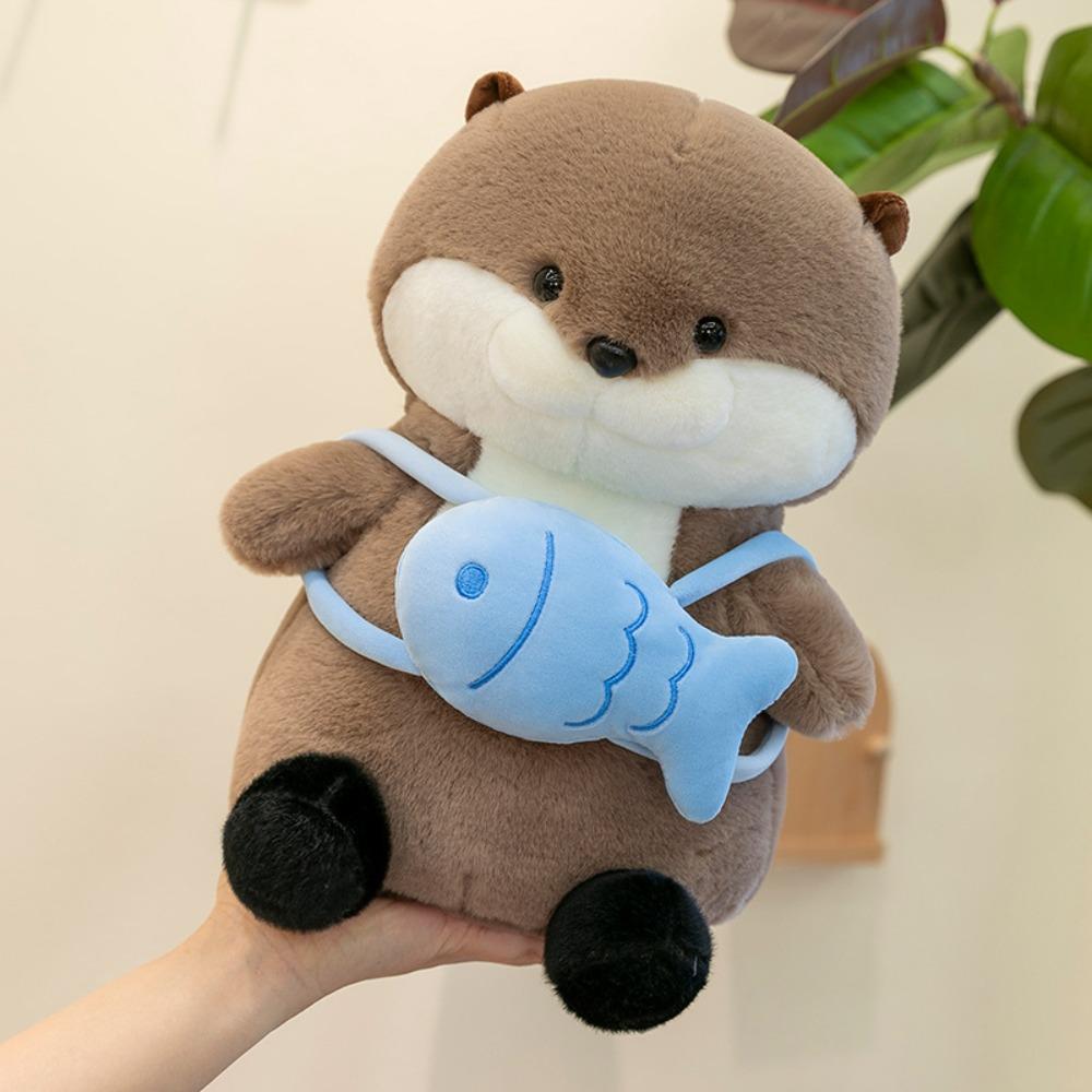 Simulation Otter Plush Toys Fish Backpack Stuffed Otter Doll Sea Otter Plush Christmas Gifts сірий
Simulation Otter Plush Toys Fish Backpack Stuffed Otter Doll Sea Otter Plush Christmas Gifts сірий