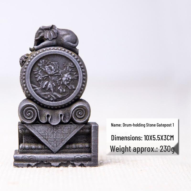 Handcrafted Retro Drum-Shaped Stone Gatepost Ornament for Living Room
Handcrafted Retro Drum-Shaped Stone Gatepost Ornament for Living Room