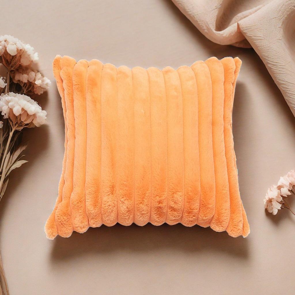 Popular Rabbit Fur Stripe Lumbar Cushion Pillow - Solid Color Pillowcase for Sofa, Living Room, or Office 45x45cm Single-sided
Popular Rabbit Fur Stripe Lumbar Cushion Pillow - Solid Color Pillowcase for Sofa, Living Room, or Office 45x45cm Single-sided