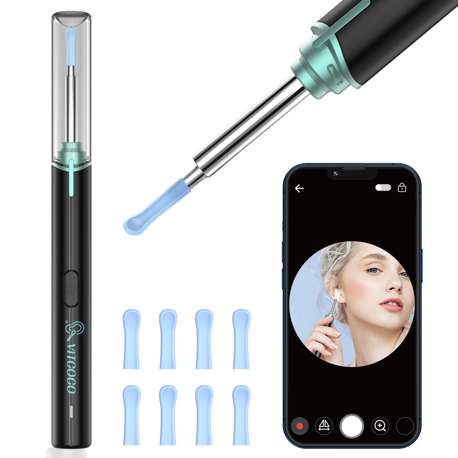 VITCOCO Earpick Wireless Earpick Earpick с Earpick Ear WiFi 1920P Изображение IP67 Совместимость с 6 светодиодами Подарок для детей и японцев
VITCOCO Earpick Wireless Earpick Earpick с Earpick Ear WiFi 1920P Изображение IP67 Совместимость с 6 светодиодами Подарок для детей и японцев