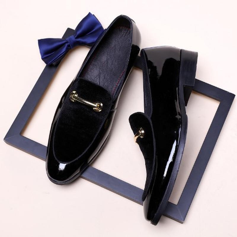 Мужская модная деловая кожаная обувь Офисная обувь Мокасины без шнуровки Туфли на плоской подошве Свадебные модельные туфли Оксфорды Мужские деловые туфли Большие размеры Männerschuhe