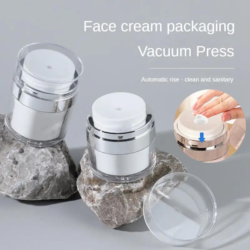 15/30/50ml Dispensing Bottle Vacuum Design Cream Bottle Press Type Airless Pump Jar Empty Cosmetic Container Pump Dispenser
15/30/50ml Dispensing Bottle Vacuum Design Cream Bottle Press Type Airless Pump Jar Empty Cosmetic Container Pump Dispenser