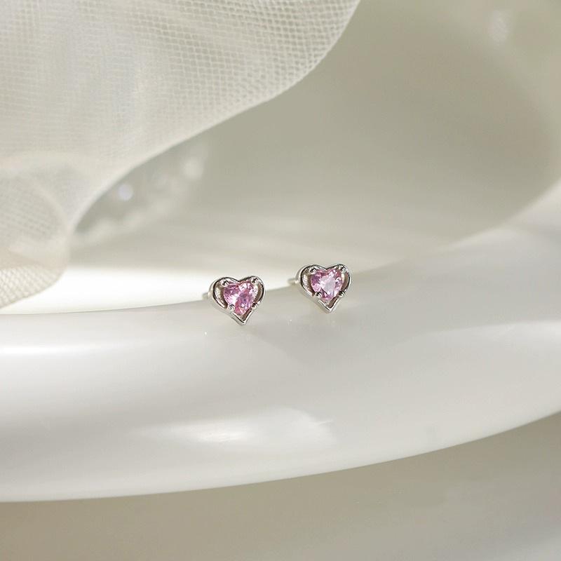 Серьги-гвоздики Love Pink Diamond, женская корейская версия, нишевые серьги-гвоздики из циркония, простые серьги Ins
Серьги-гвоздики Love Pink Diamond, женская корейская версия, нишевые серьги-гвоздики из циркония, простые серьги Ins