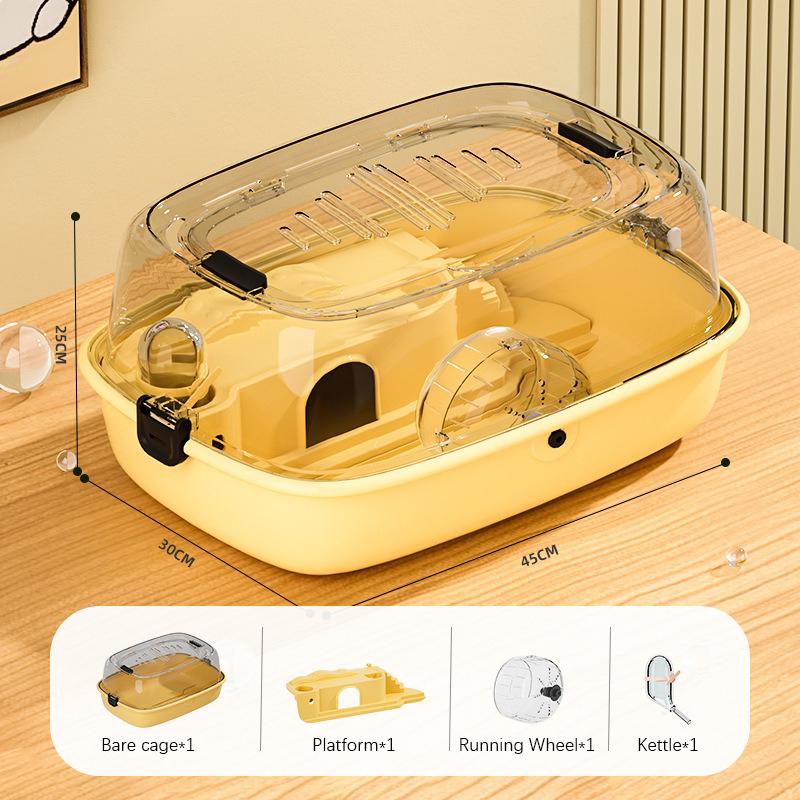 Deluxe Hamster Cage Large Space Acrylic Villa Indoor Full Set Special Cages Ventilation Breathable Not Stuffy Hot Pet Products жовтий
Deluxe Hamster Cage Large Space Acrylic Villa Indoor Full Set Special Cages Ventilation Breathable Not Stuffy Hot Pet Products жовтий