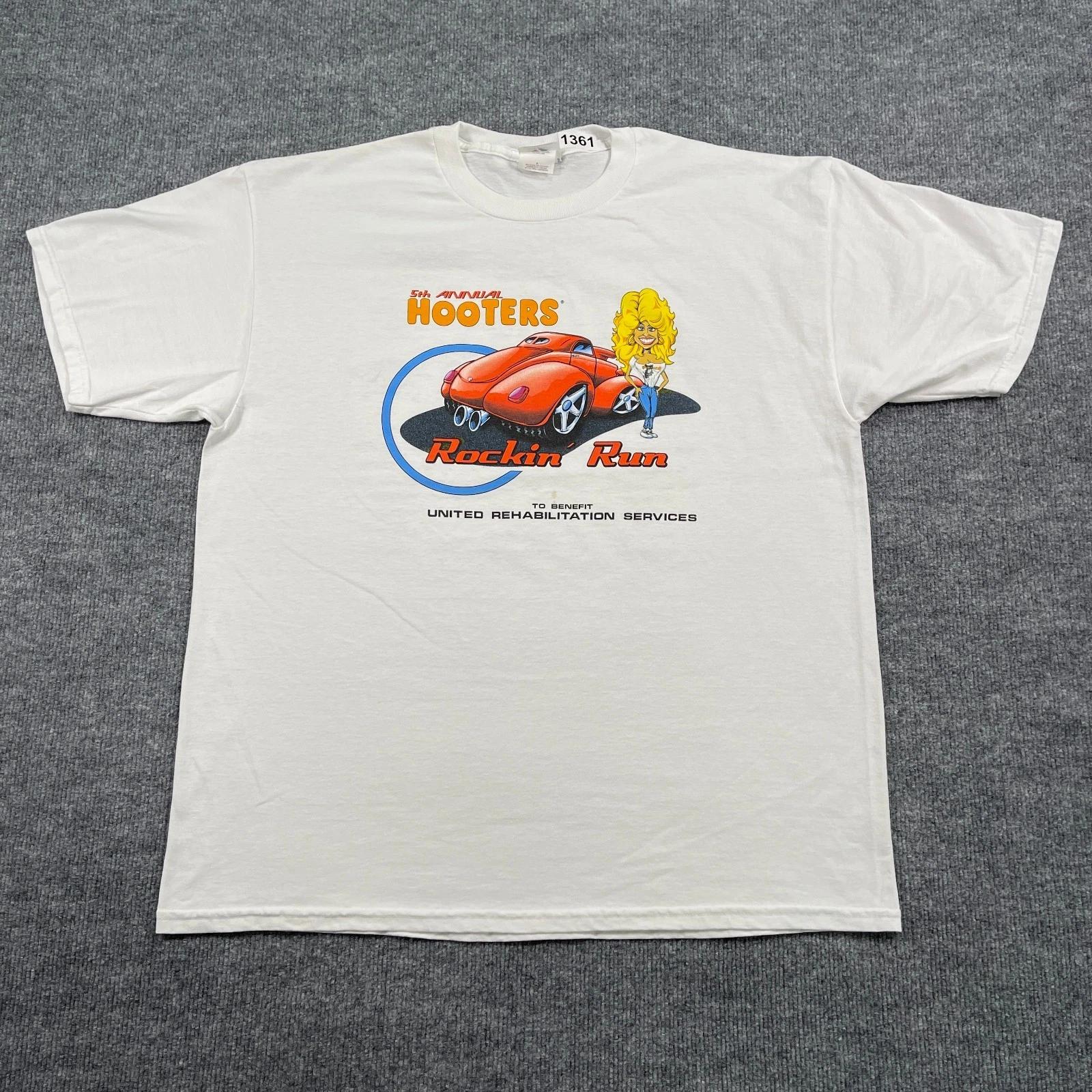 Vintage 90s Hooters Rockin-Run Willys Coupe Gasser Hot-Rod Shirt XL 24x28 White M
Vintage 90s Hooters Rockin-Run Willys Coupe Gasser Hot-Rod Shirt XL 24x28 White M