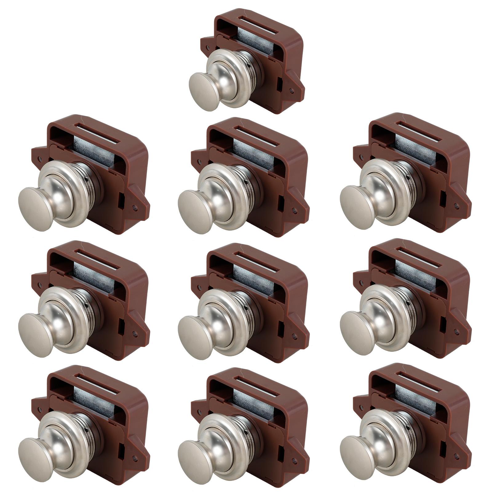 5/10Pcs Push Locks Button Latch Camper Car RV Caravan Boat Drawer Cabinet Door Catch Keyless Cupboard Locks Furniture коричневий
5/10Pcs Push Locks Button Latch Camper Car RV Caravan Boat Drawer Cabinet Door Catch Keyless Cupboard Locks Furniture коричневий