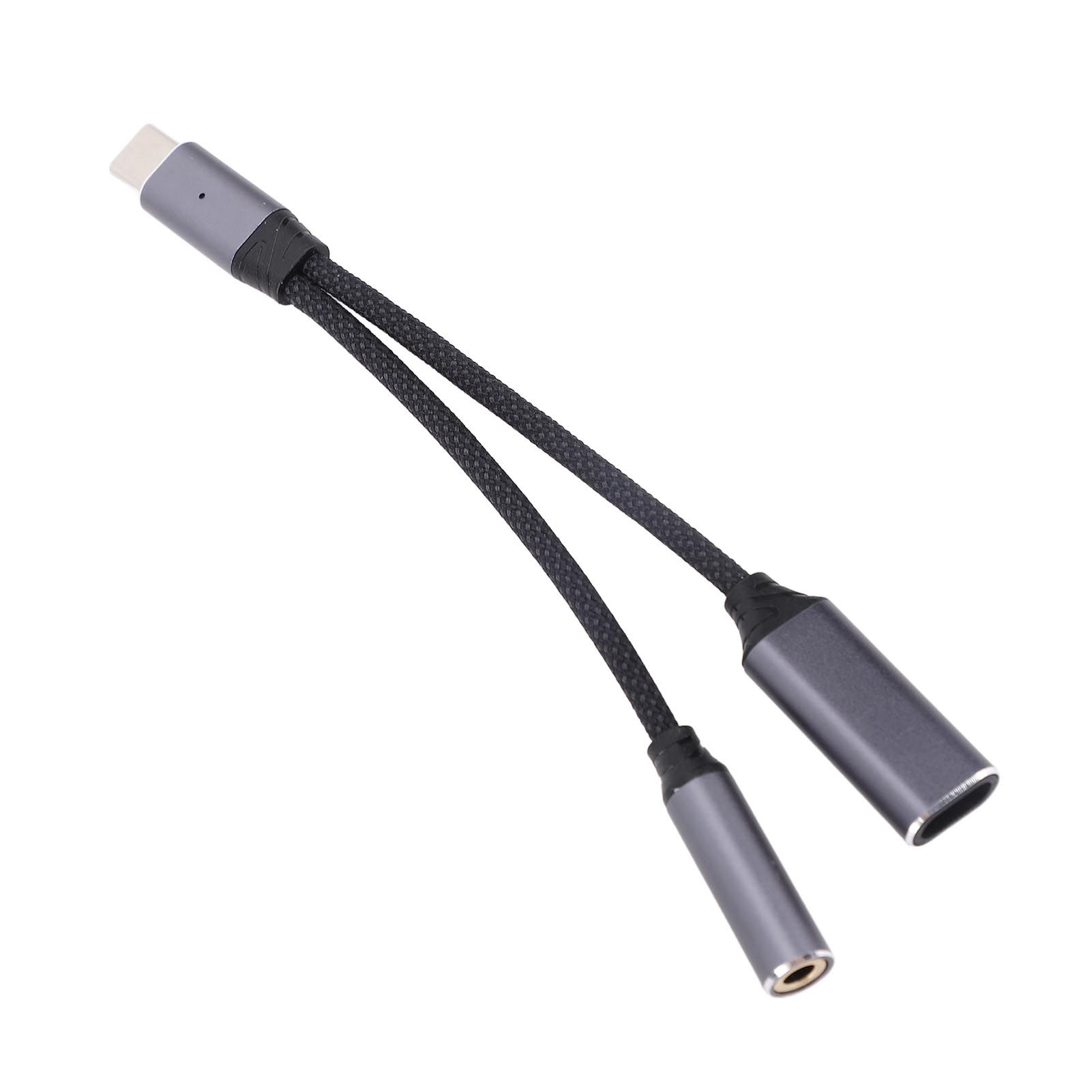 USB C to 3.5mm Headphone Cable Adapter 480Mbps Support 100W PD 2 in 1 USB C Male to Female серый
USB C to 3.5mm Headphone Cable Adapter 480Mbps Support 100W PD 2 in 1 USB C Male to Female серый