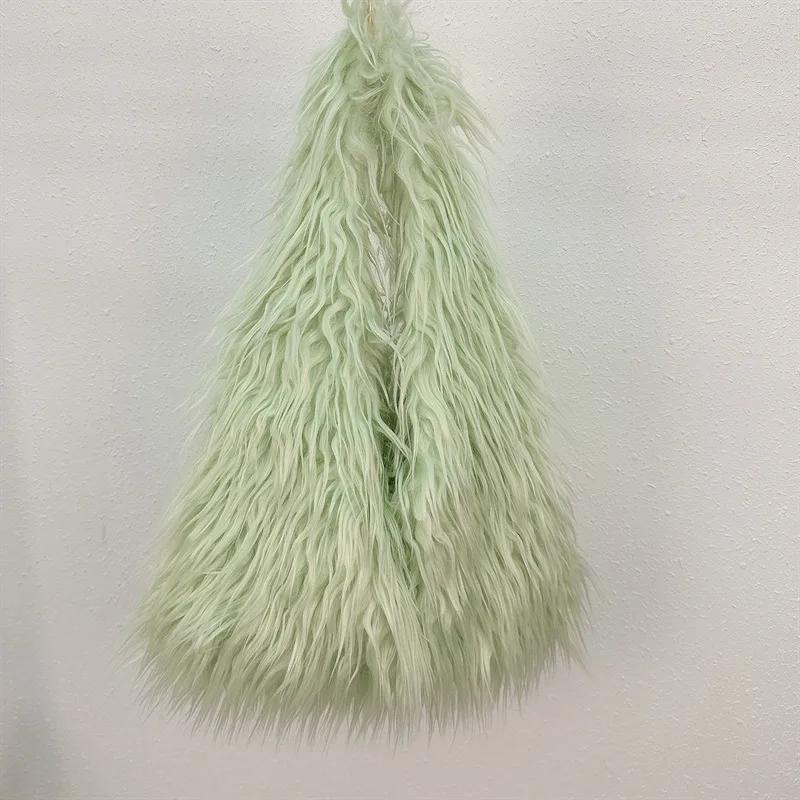 Retro Y2k Hot Girls Faux Fur Shoulder Bags Large Capacity Women Plush Underarm Bag Solid Color Ladies Fluffy Tote Handbags світло-зелений колір
Retro Y2k Hot Girls Faux Fur Shoulder Bags Large Capacity Women Plush Underarm Bag Solid Color Ladies Fluffy Tote Handbags світло-зелений колір