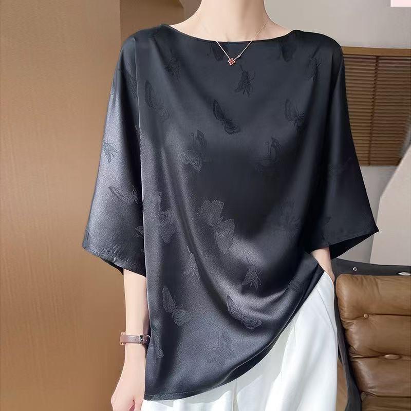 2026 Summer Embroidered Round Neck Chinese Style T-Shirt: Elegant, Versatile & Comfortable L (125-150 jin) чорний
2026 Summer Embroidered Round Neck Chinese Style T-Shirt: Elegant, Versatile & Comfortable L (125-150 jin) чорний