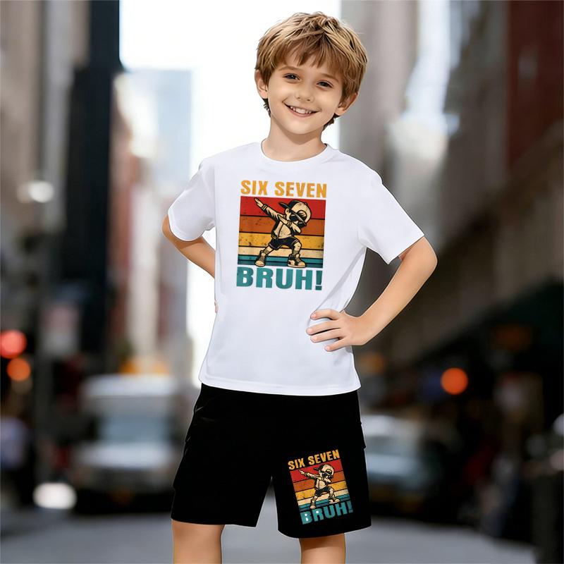 Boys 2 Piece Funny Number 67 Print Outfit, Short Sleeve T-Shirt and Shorts Set for Kids Age 5-14,Black and White Sporty Casual Summer Clothes 13-14 Years білий
Boys 2 Piece Funny Number 67 Print Outfit, Short Sleeve T-Shirt and Shorts Set for Kids Age 5-14,Black and White Sporty Casual Summer Clothes 13-14 Years білий