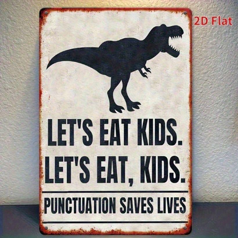 Vintage Metal Sign Let s Eat Kids Kitchen Wall Art 8x12 inch
Vintage Metal Sign Let s Eat Kids Kitchen Wall Art 8x12 inch