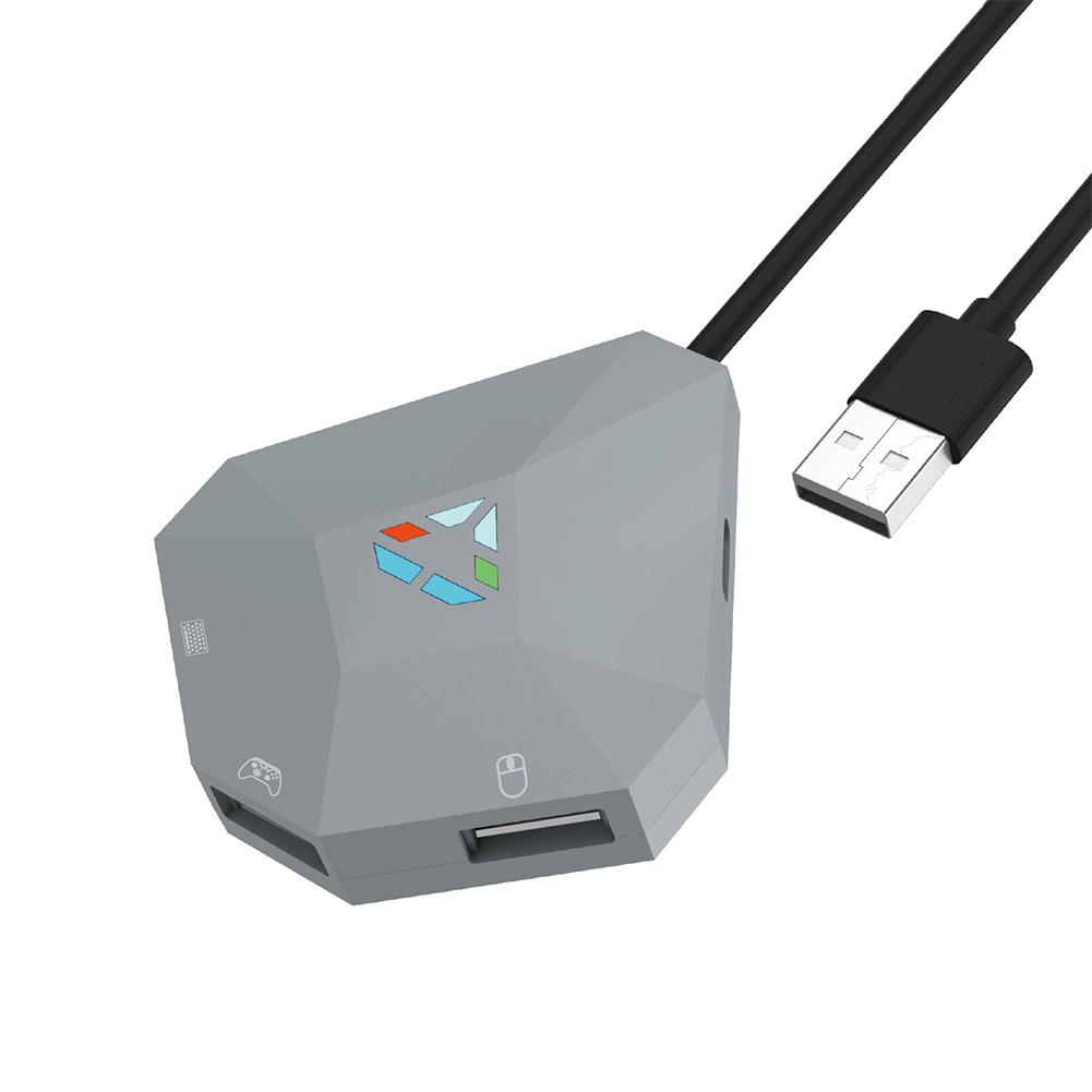USB Wired Keyboard and Mouse Adapter LED Indicator Converter Game Controller Converter for NS/Playstation 4/Playstation 3 сірий
USB Wired Keyboard and Mouse Adapter LED Indicator Converter Game Controller Converter for NS/Playstation 4/Playstation 3 сірий