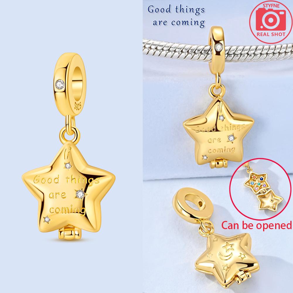 Zircon Charms 925 Silver Lucky Star Retractable Beads Pendant Fit Bracelet Necklace Jewelry Making Fine Jewelry Gifts
Zircon Charms 925 Silver Lucky Star Retractable Beads Pendant Fit Bracelet Necklace Jewelry Making Fine Jewelry Gifts