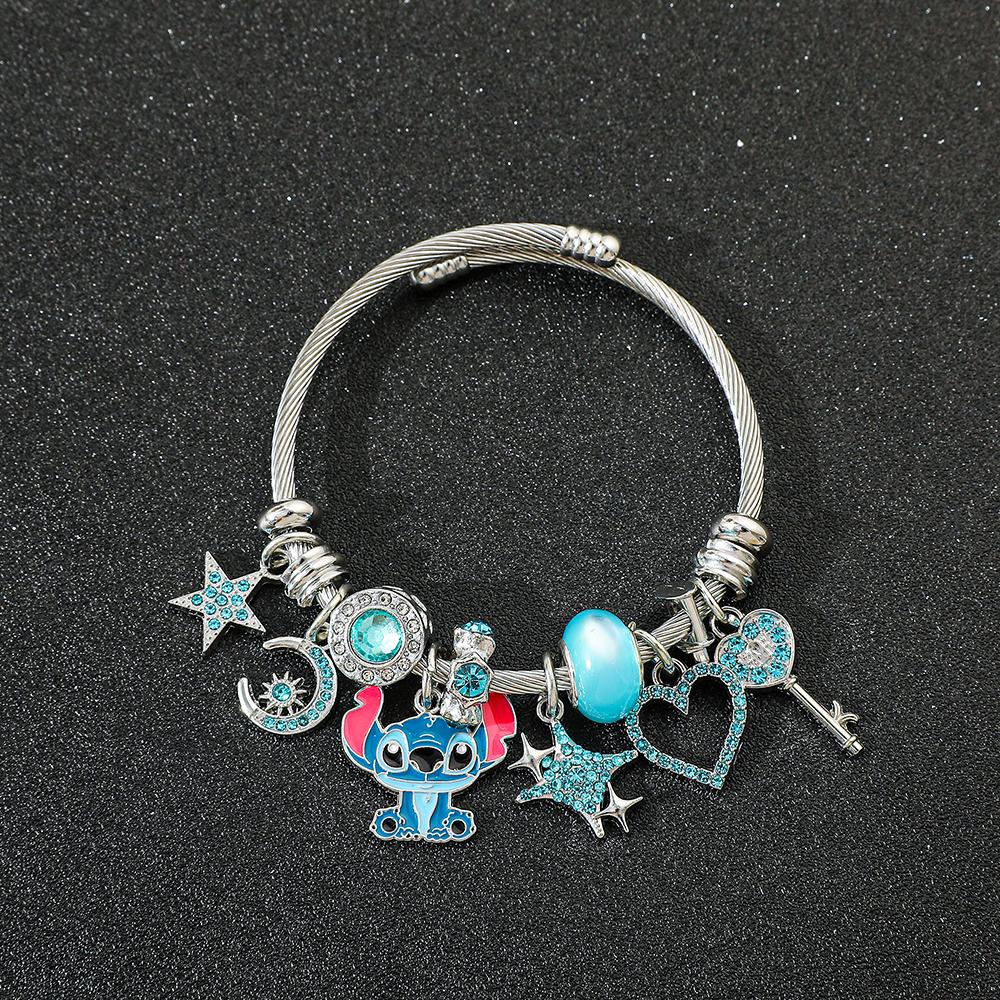 Stitch Bracelet Women Cute Anime Cartoon Rhinestone Beaded Adjustable Portable Bangles Girl Gifts for Entertaining Play Safe Kid Friendly Fun
Stitch Bracelet Women Cute Anime Cartoon Rhinestone Beaded Adjustable Portable Bangles Girl Gifts for Entertaining Play Safe Kid Friendly Fun