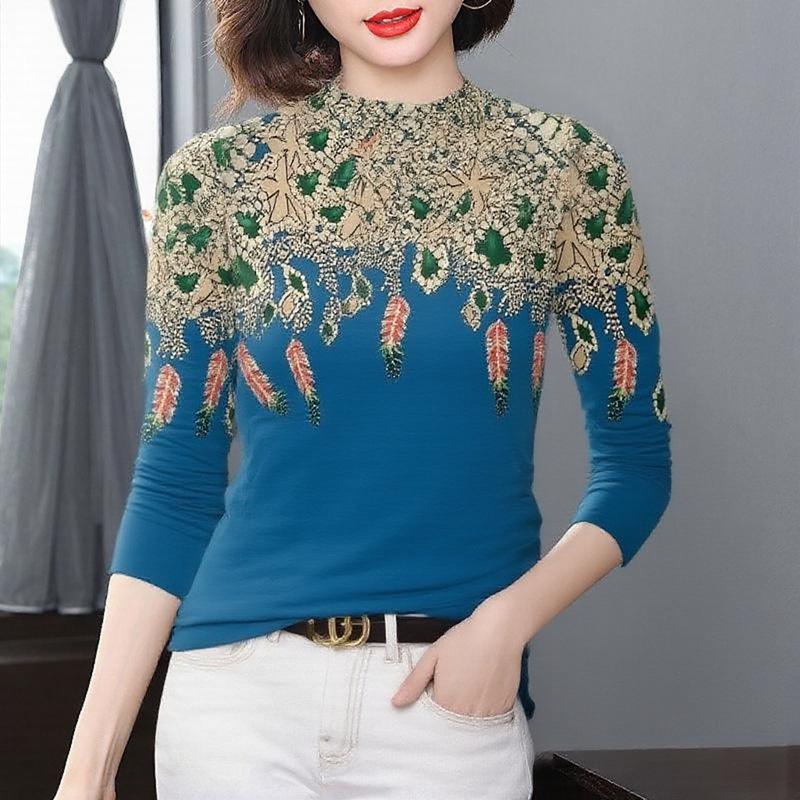 Maternity Long Sleeve Printed Velvet Base Layer Top for Women - Slimming, Tummy-Covering High-Neck Design for Middle-Aged & Elderly 3XL
Maternity Long Sleeve Printed Velvet Base Layer Top for Women - Slimming, Tummy-Covering High-Neck Design for Middle-Aged & Elderly 3XL
