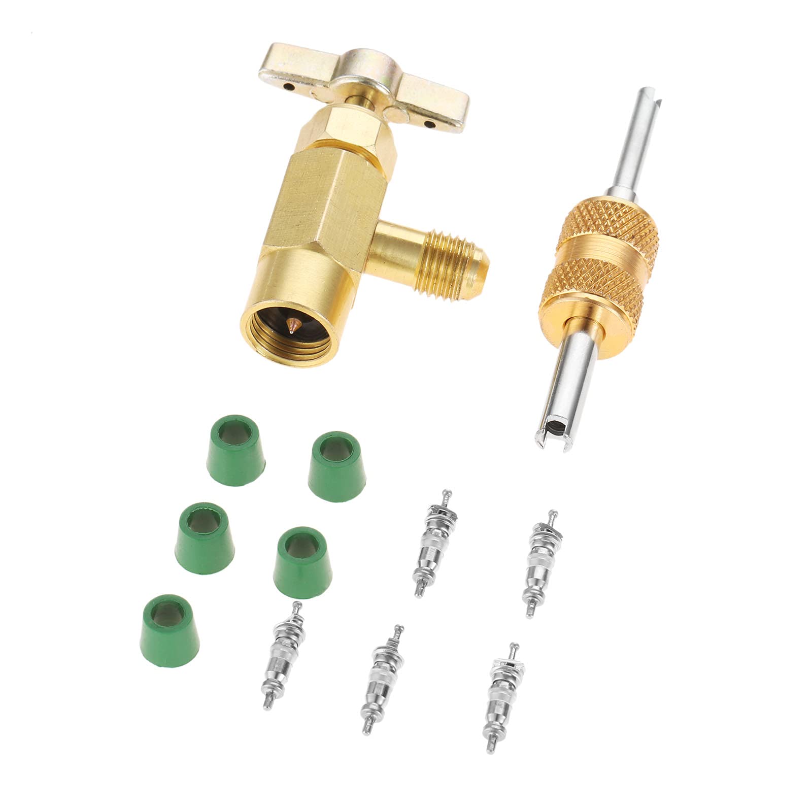 HZ-MONSTAR Tap Valve R134a Can Opener Valve Car Air Conditioner Gas Charge Can Opener Side M14 Threaded Needle Type Hose Side 1/4” SAE Male Servi
HZ-MONSTAR Tap Valve R134a Can Opener Valve Car Air Conditioner Gas Charge Can Opener Side M14 Threaded Needle Type Hose Side 1/4” SAE Male Servi