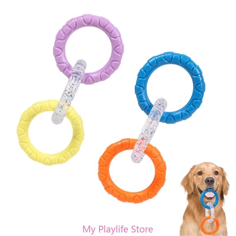Dog Chewing Toy Loop Rings for Aggressive Chewer TPR Teething Loop Puppy Toy Dog Chew Pacifier Pulling Toy Pet Supplies
Dog Chewing Toy Loop Rings for Aggressive Chewer TPR Teething Loop Puppy Toy Dog Chew Pacifier Pulling Toy Pet Supplies