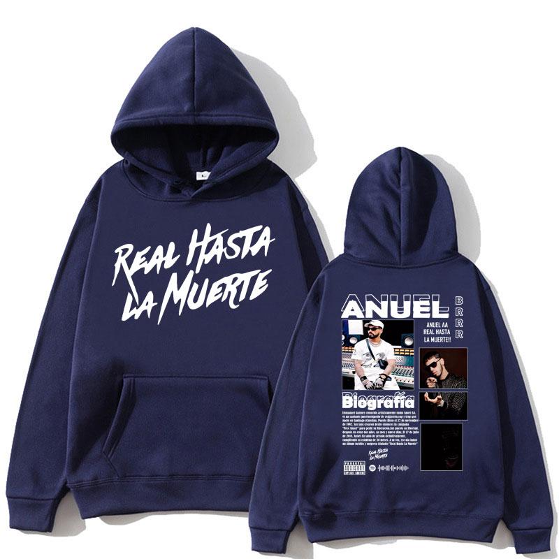 Rapper Anuel AA Real Hasta La Muerte Hoodie Men Women Hip Hop Vintage Sweatshirt Harajuku Fashion Oversized Fleece Tracksuits 3XL
Rapper Anuel AA Real Hasta La Muerte Hoodie Men Women Hip Hop Vintage Sweatshirt Harajuku Fashion Oversized Fleece Tracksuits 3XL