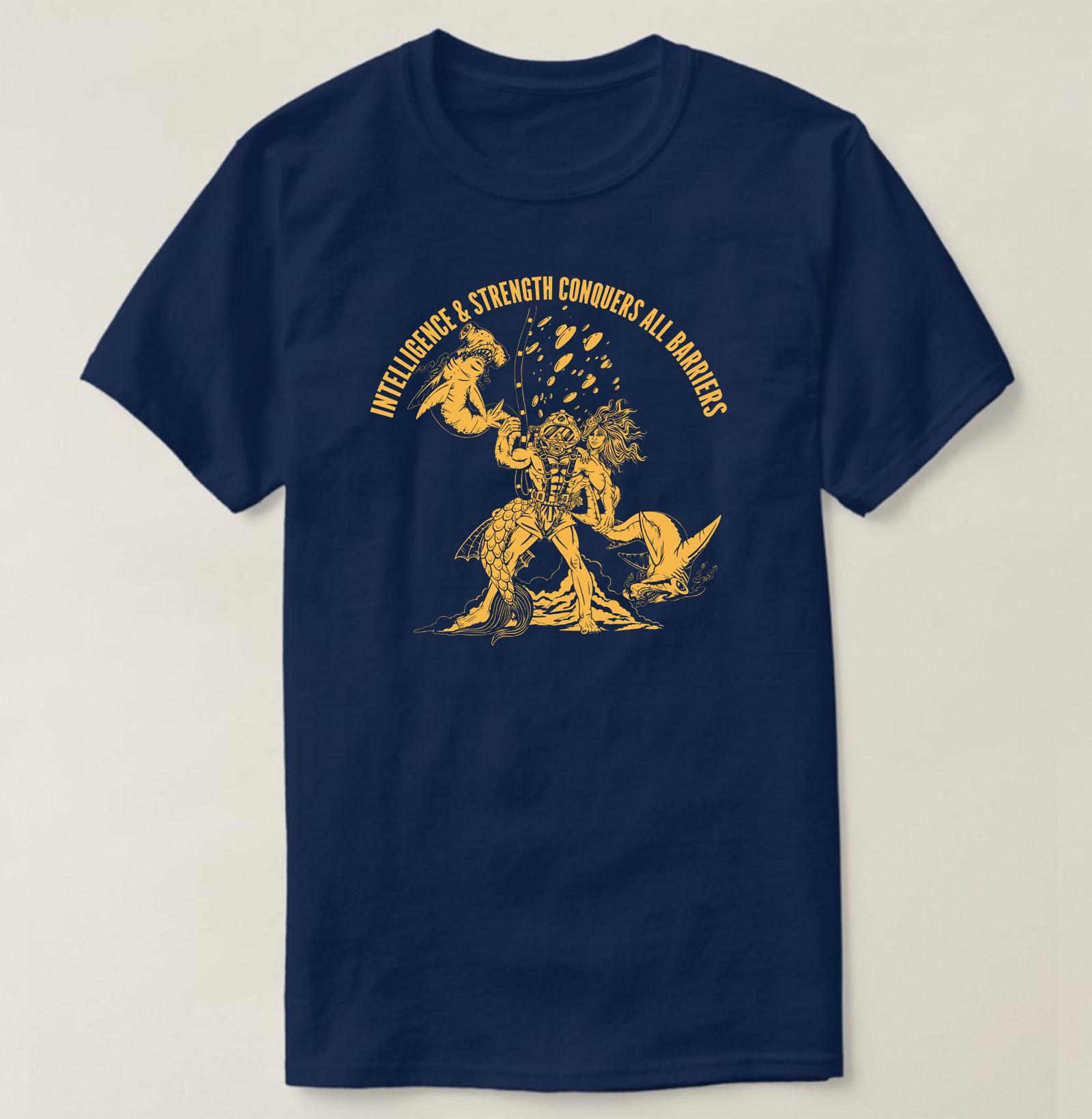 Intelligence Strength Conquers All Barriers US Naval Divers TShirt 100 Cotton ONeck Short Sleeve Casual Mens Tshirt 4XL
Intelligence Strength Conquers All Barriers US Naval Divers TShirt 100 Cotton ONeck Short Sleeve Casual Mens Tshirt 4XL