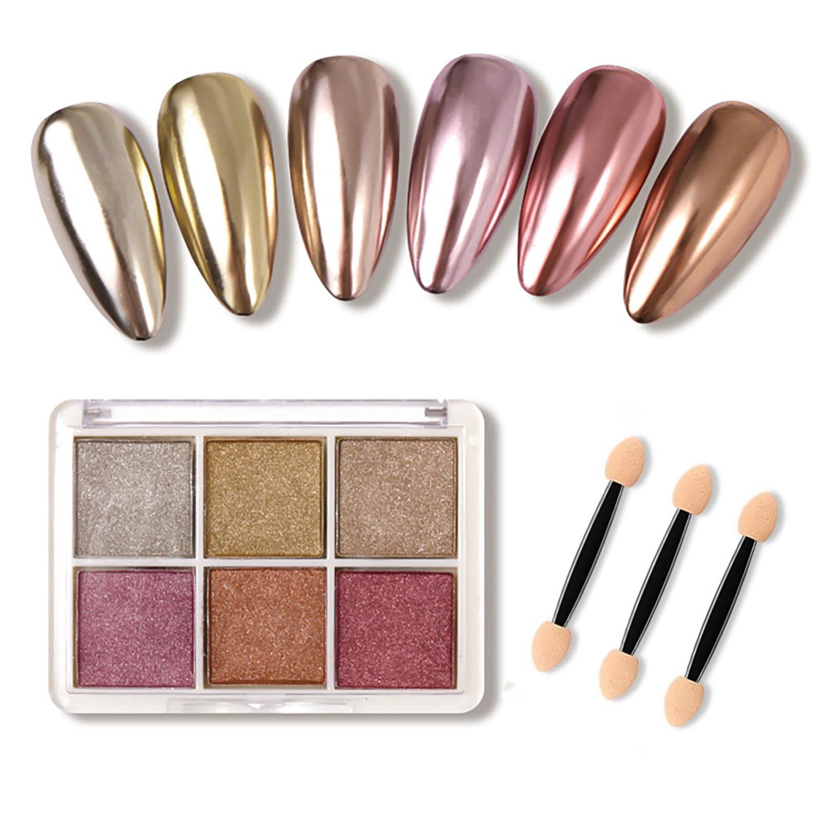 LUYING Aurora Powder Nail Solid 6 Color Nail Powder Gel Nail Color Nail Parts DIY Nail Supplies Mirror Powder Home DIY Thin Sponge Tip Included (002)
LUYING Aurora Powder Nail Solid 6 Color Nail Powder Gel Nail Color Nail Parts DIY Nail Supplies Mirror Powder Home DIY Thin Sponge Tip Included (002)