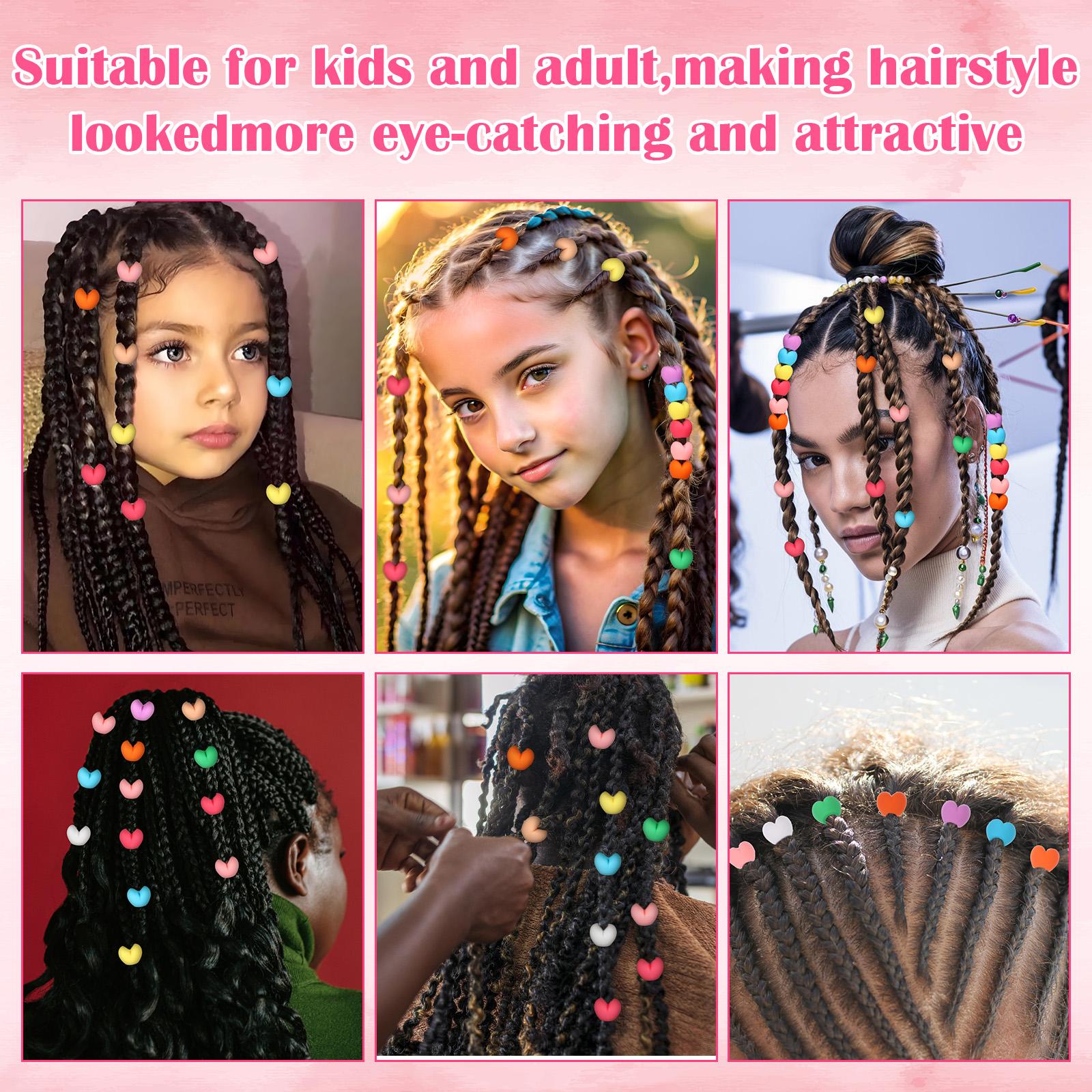 100 шт. Большие силиконовые бусины для волос, Набор силиконовых бусин-бабочек для волос с 50 резинками для волос и иглой для нанизывания - Резиновые бусины для волос
100 шт. Большие силиконовые бусины для волос, Набор силиконовых бусин-бабочек для волос с 50 резинками для волос и иглой для нанизывания - Резиновые бусины для волос