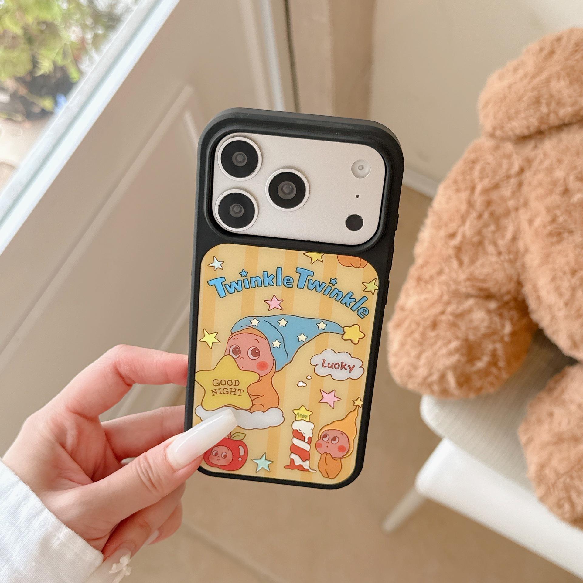 Gold Foil Skin-Feel Cartoon Apple Phone Case UV Transfer Printing чёрный
Gold Foil Skin-Feel Cartoon Apple Phone Case UV Transfer Printing чёрный